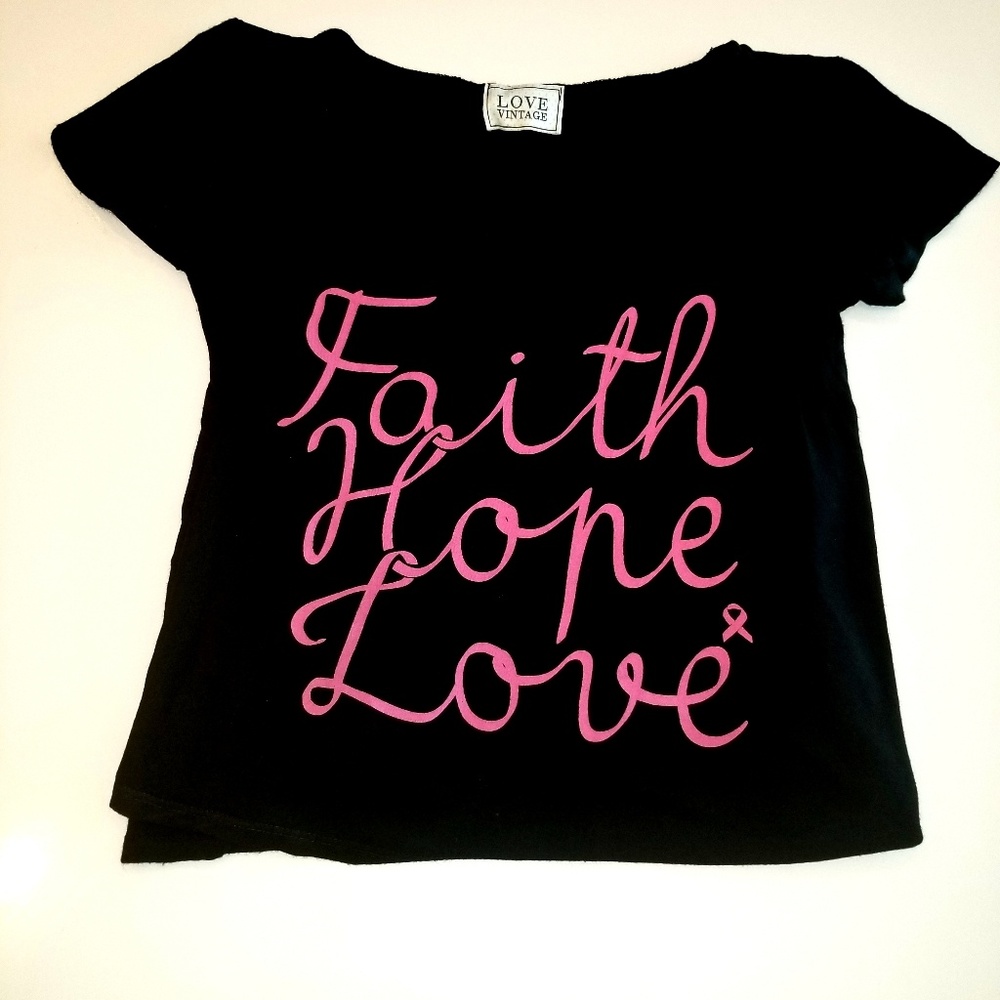 Love Vintage Faith Hope Love loose shirt